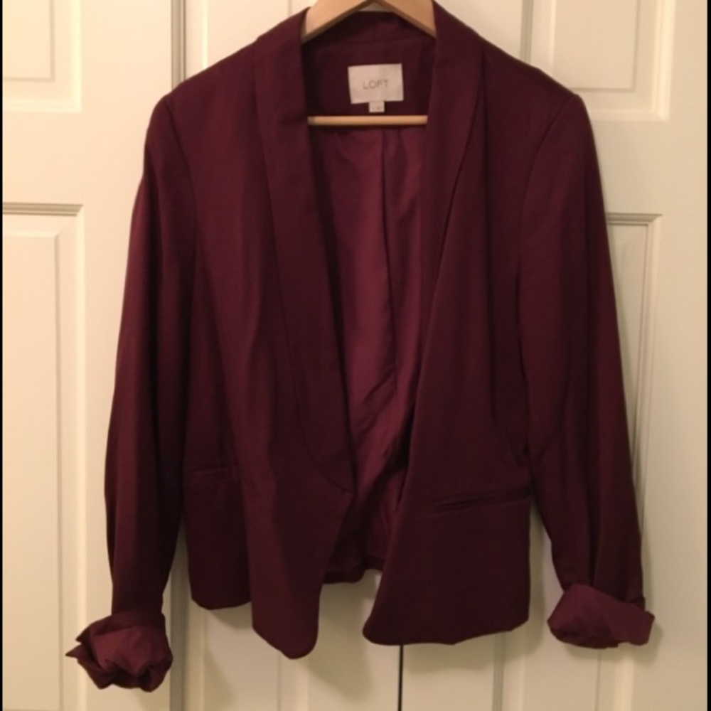 Maroon Loft blazer